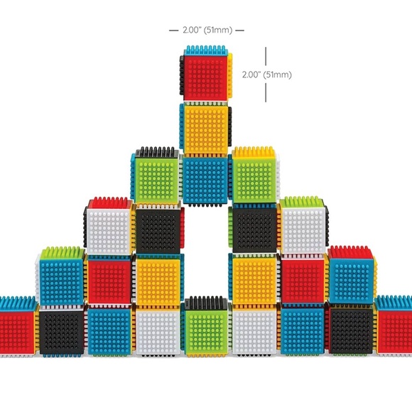 Colorful Interlocking Blocks Set - Picture 1 of 5